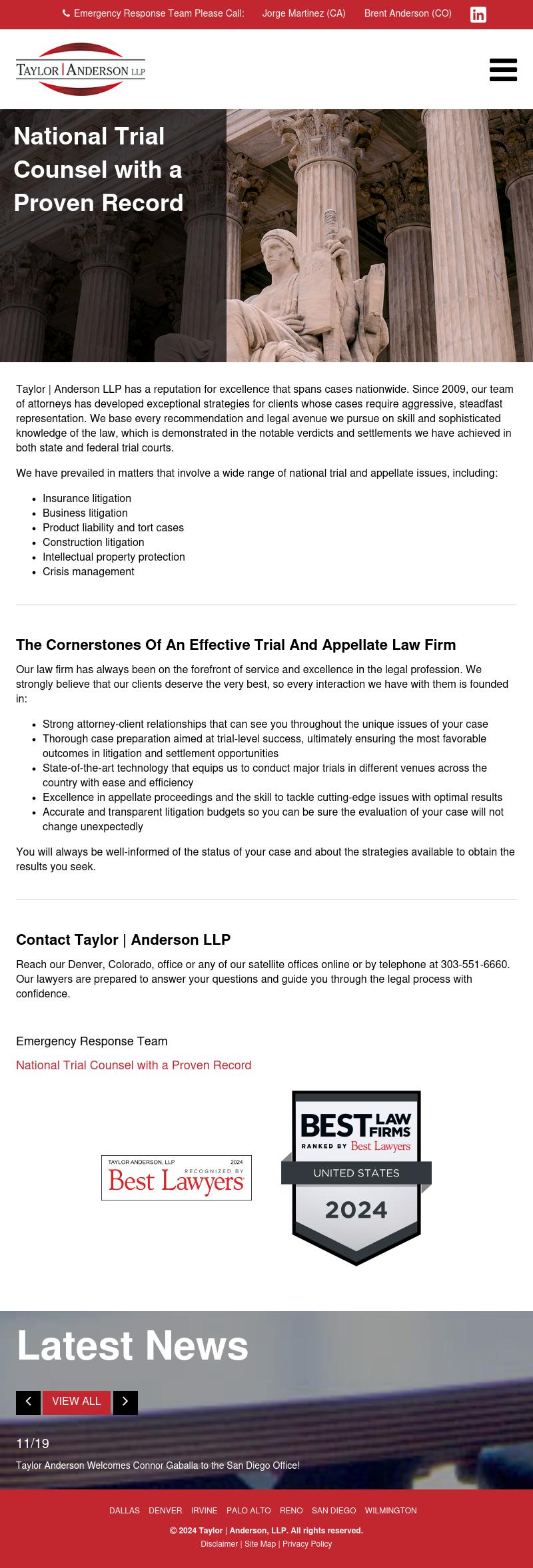 Taylor | Anderson, LLP - San Diego CA Lawyers